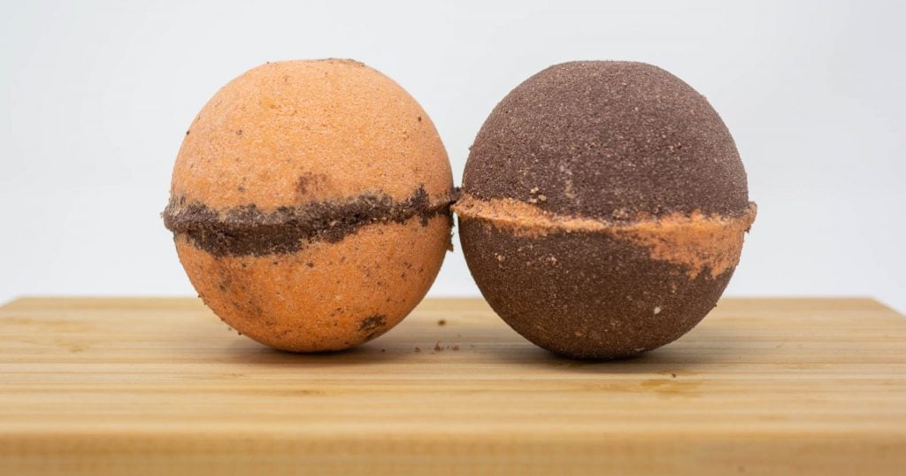 Hand made Pumpkin Spice bath bomb by Mike's Extraordinary Soaps
