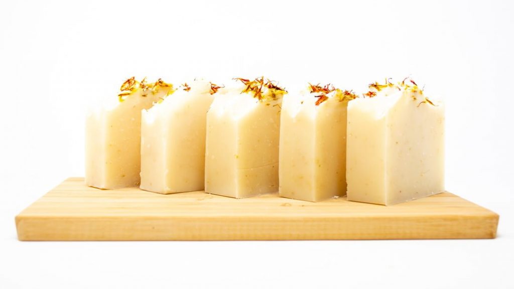 4 bars of plant based milk handmade soap | Mike's Extraordinary Soaps